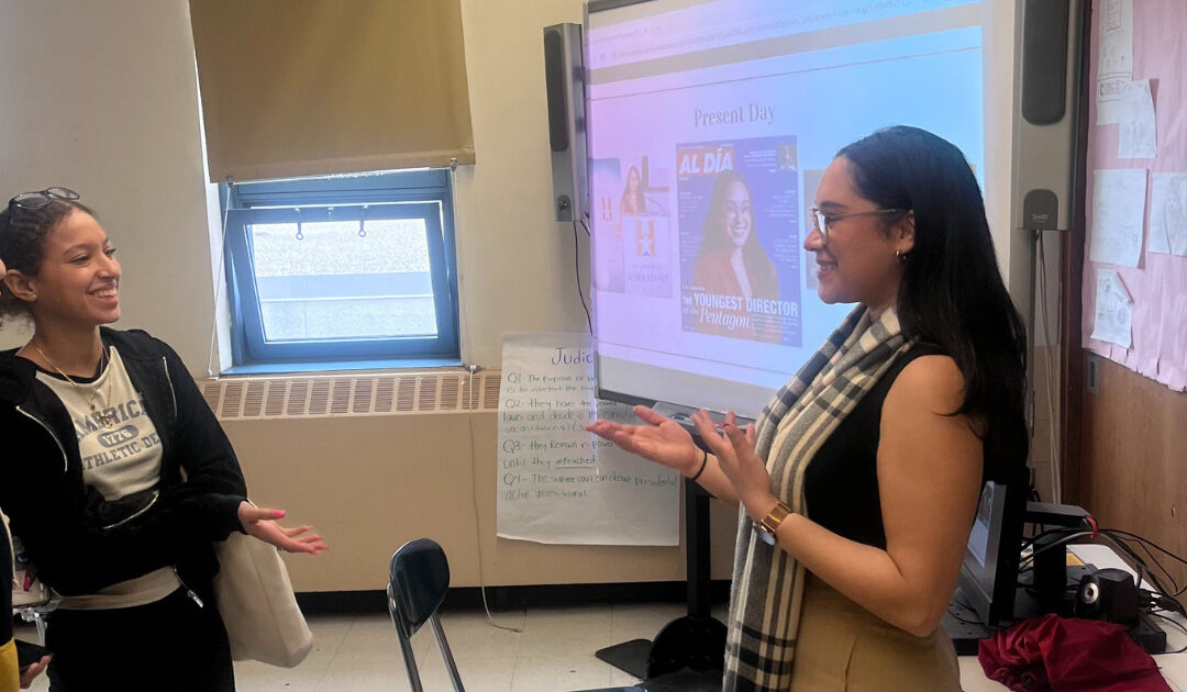 Bryson Gillette Director Elsa Alvarado Visits Alma Mater Cardozo High School to Discuss Her Career